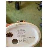 Collection of 14 Vintage Ceramic Figurines and Framed Art