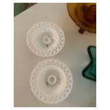 Collection of Vintage Glassware Items - Fenton and Others