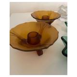 Collection of Vintage Glassware Items - Fenton and Others