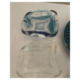 Vintage Collection of Assorted Art Glass and Porcelain Bowls and Ashtrays