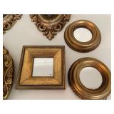 Collection of 11 Ornate Vintage Wall Plaques and Mirrors
