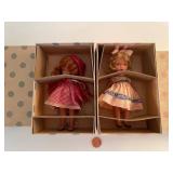 Pair of Vintage Nancy Ann Storybook Dolls in Original Boxes