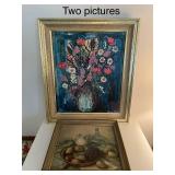 Pair of Framed Still Life Artworks Including Pierre MAS