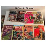 Collection of 8 Vintage Comic Books - Classics Illustrated, Dennis the Menace, Richie Rich and More