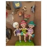 Box of Assorted Vintage Trinkets and Toys - Metal Soldiers and More