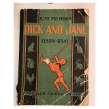 Collection of Vintage Toys and Dick and Jane Book