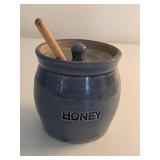 1986 Red Wing Pottery Honey Jar with Dipper