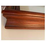 Ornate Wooden Picture Frame with Decorative Inlay