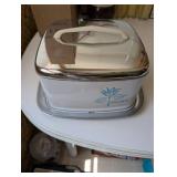 Vintage Metal Cake Tin with Floral Design