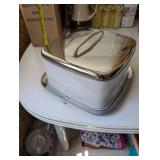 Vintage Metal Cake Tin with Floral Design