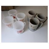 Set of 7 Vintage Collectible Mugs with Various Designs