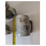 Set of 7 Vintage Collectible Mugs with Various Designs