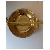 Collection of Vintage Gold-Plated Tableware and Figurines