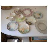 Set of 10 Vintage Assorted Floral Pattern Teacups and Saucers