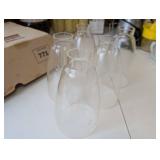 Set of Floral Glass Lamp Shades