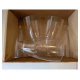 Set of Floral Glass Lamp Shades