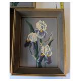 Set of 3 Framed Still Life Artworks with Floral Designs