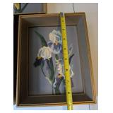 Set of 3 Framed Still Life Artworks with Floral Designs