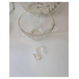 Vintage 27-Piece Anchor Hocking Glass Punch Bowl Set