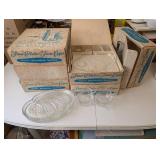 Vintage Homestead Snack Set - 4 Plates & 4 Cups in Original Boxes