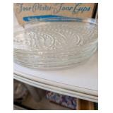 Vintage Homestead Snack Set - 4 Plates & 4 Cups in Original Boxes