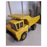 Vintage Tonka Metal Dump Truck and Forklift Toy Set