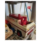 Collection of Vintage Fisher-Price Toys Including Pull and Play Sets