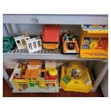 Set of Vintage Fisher-Price Toys and Playsets