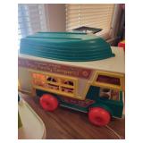 Vintage Fisher-Price Play Family Toy Set including Campers and Accessories