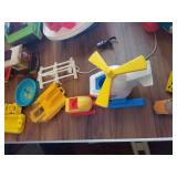 Vintage Fisher-Price Play Family Toy Set including Campers and Accessories