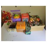 Assorted Vintage Holiday Decorations Inclusive of Christmas and Halloween