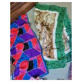 Collection of Vintage Scarves and Fabric Wraps