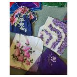Collection of Vintage Scarves and Fabric Wraps