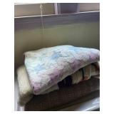 Set of 3 Vintage Sweaters: Hand-Knitted Floral Cardigan and Two Knit Sweaters