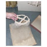 Vintage Embroidered White Dress with Floral Veil