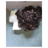 Collection of 3 Hairpieces with Accessories and Styrofoam Head