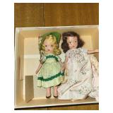 Vintage Nancy Ann Set of 2 Pretty Maid Dolls in Original Box