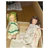 Vintage Nancy Ann Set of 2 Pretty Maid Dolls in Original Box