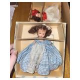 Pair of Vintage Nancy Ann Queen of Hearts and Saturday