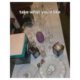 TAKE WHAT YOU WANT! Assorted Collection of Glassware and Crystal Vases