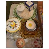 Vintage Midcentury Porcelain and Glass Dishware Collection