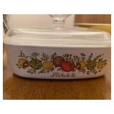 Vintage Kitchenware Set with Pyrex Dishes and Manual Grinder