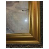 Framed Renoir Reproduction Art Print with Gold Ornate Frame