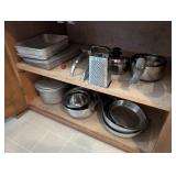 Collection of Kitchen Cookware: Pots, Pans, and Grater Set
