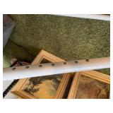 Adjustable White Metal Stool with Padded Seat and Back