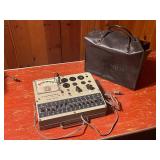 Vintage Lafayette Tube Tester with Original Case