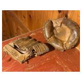 Vintage Wilson Baseball Gloves - Set of 2