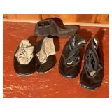 Collection of Vintage Baby Shoes - Leather and Fabric