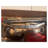 Assorted Hand Tools and Clamps in Box