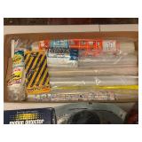 Lot of Home Improvement Items Including Motion Detector Light and Seal Covers